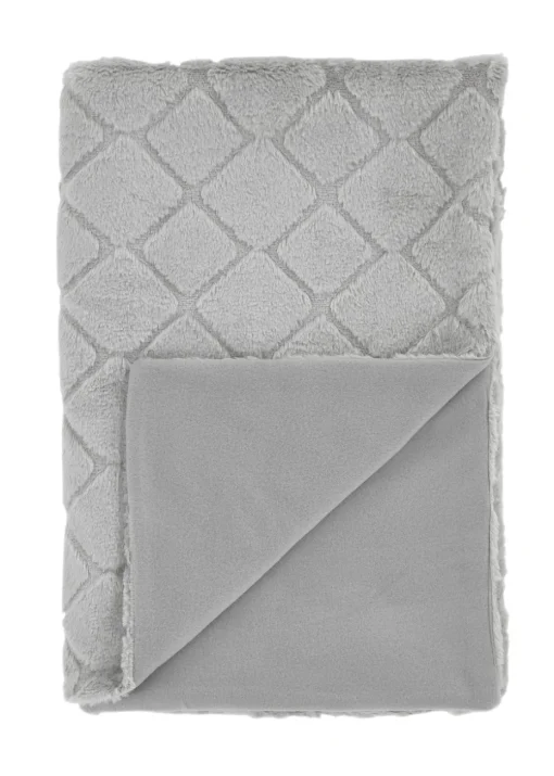 Catherine Lansfield Cosy Diamond Soft 130x170cm Blanket Throw