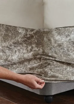 Catherine Lansfield Crushed Velvet Divan Base Wrap