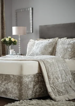 Catherine Lansfield Crushed Velvet Divan Base Wrap