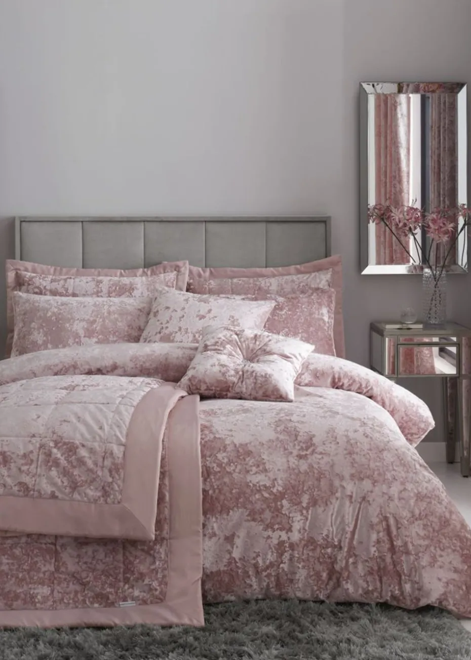 Catherine Lansfield Crushed Velvet Duvet Cover Set