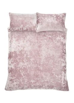 Catherine Lansfield Crushed Velvet Duvet Cover Set