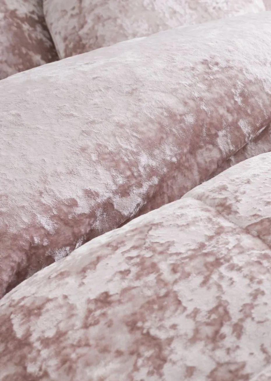 Catherine Lansfield Crushed Velvet Duvet Cover Set