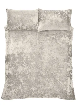 Catherine Lansfield Crushed Velvet Duvet Cover Set