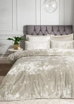Catherine Lansfield Crushed Velvet Duvet Cover Set