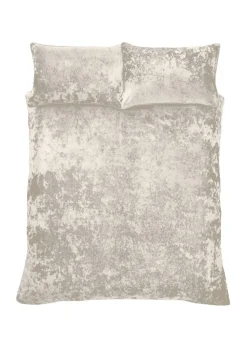Catherine Lansfield Crushed Velvet Duvet Cover Set