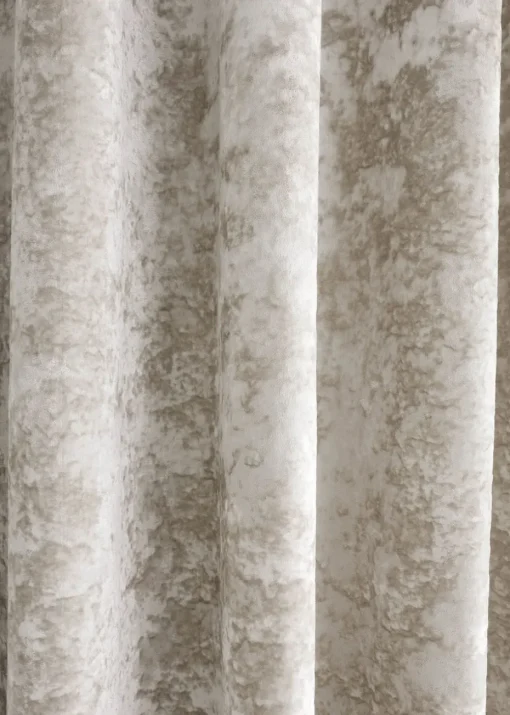 Catherine Lansfield Crushed Velvet Lined Eyelet Curtains