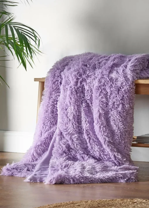 Catherine Lansfield Cuddly Deep Pile Blanket Throw (150x200cm)