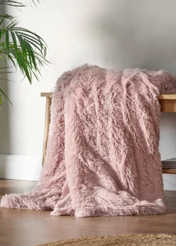Catherine Lansfield Cuddly Deep Pile Blanket Throw