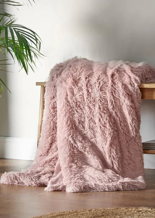 Catherine Lansfield Cuddly Deep Pile Blanket Throw
