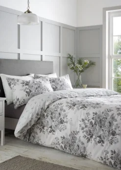 Catherine Lansfield Elinda Floral Reversible Duvet Cover Set