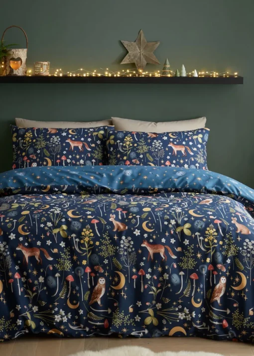 Catherine Lansfield Enchanted Twilight Animals Duvet Cover Set