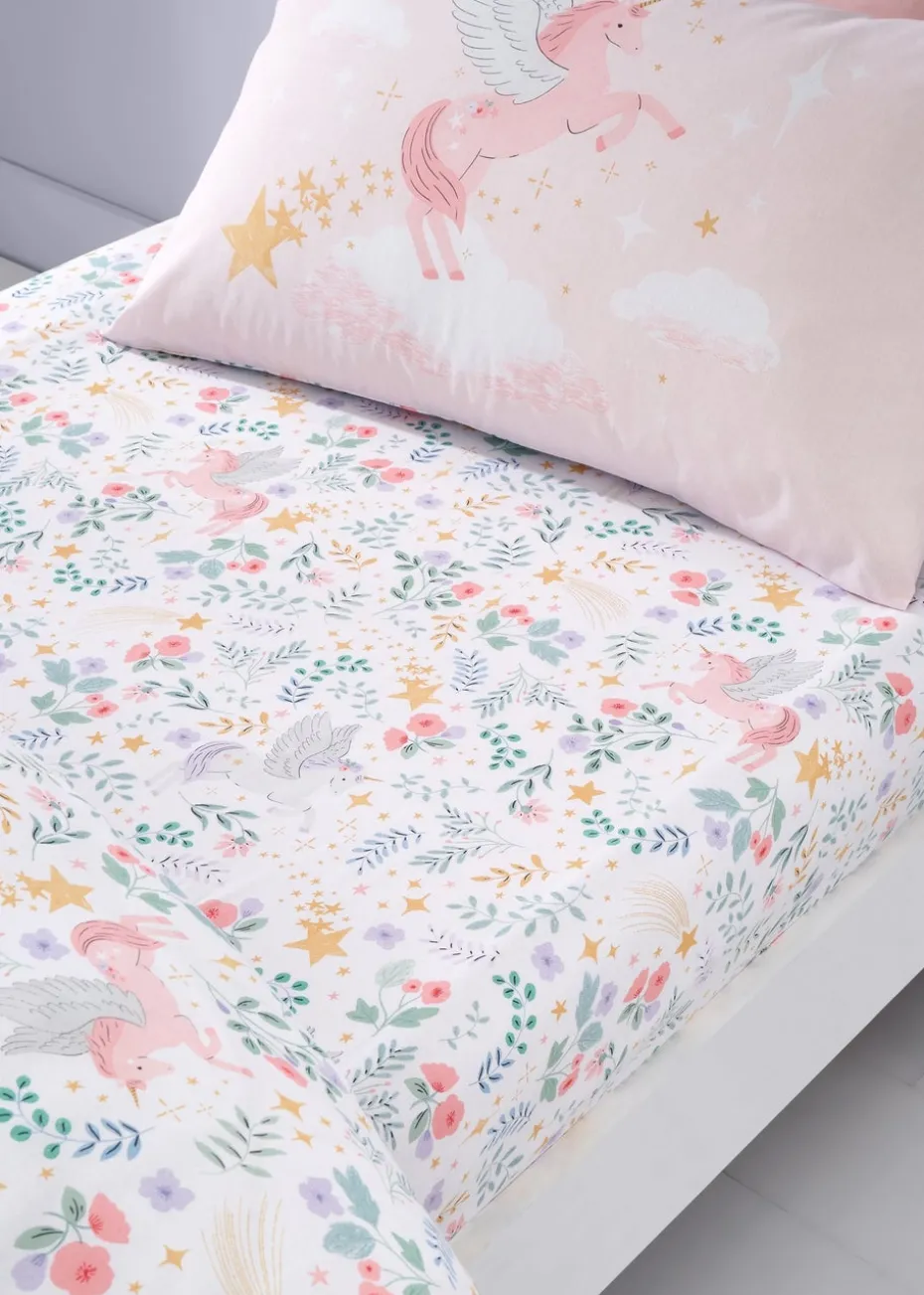 Catherine Lansfield Fairytale Unicorn Fitted Sheet
