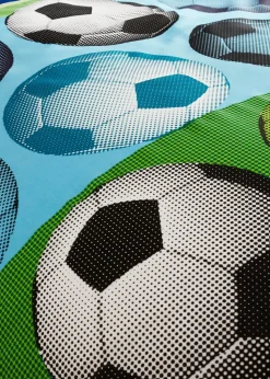 Catherine Lansfield Football Reversible Blue Duvet Cover Set