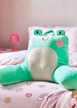 Catherine Lansfield Green Kids Fran the Frog Cuddle Cushion Back Rest
