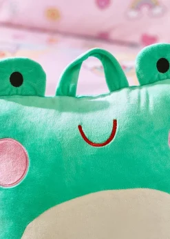 Catherine Lansfield Green Kids Fran the Frog Cuddle Cushion Back Rest