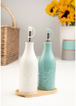 Catherine Lansfield Inga Oil & Vinegar Bottle Set Of 2