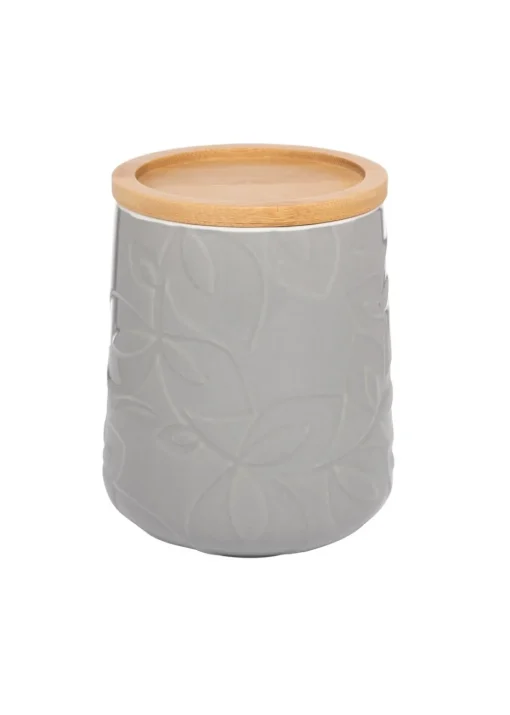Catherine Lansfield Inga Storage Jar Grey