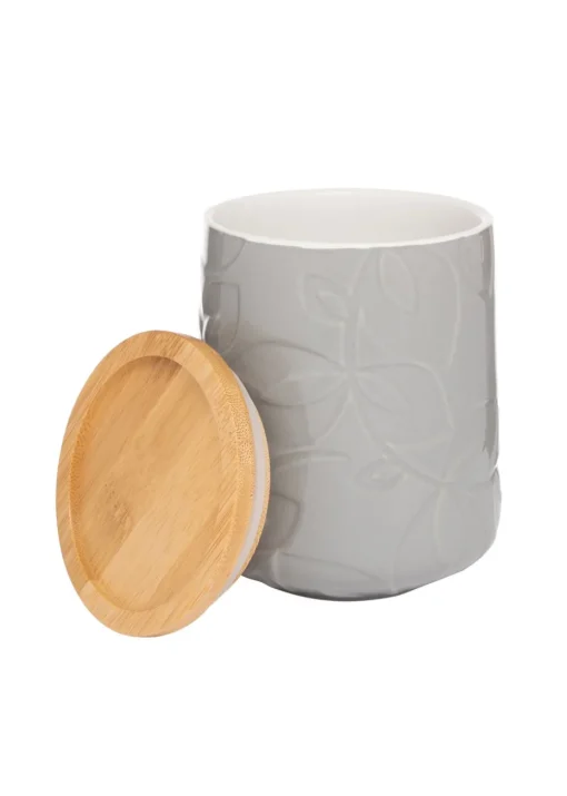 Catherine Lansfield Inga Storage Jar Grey