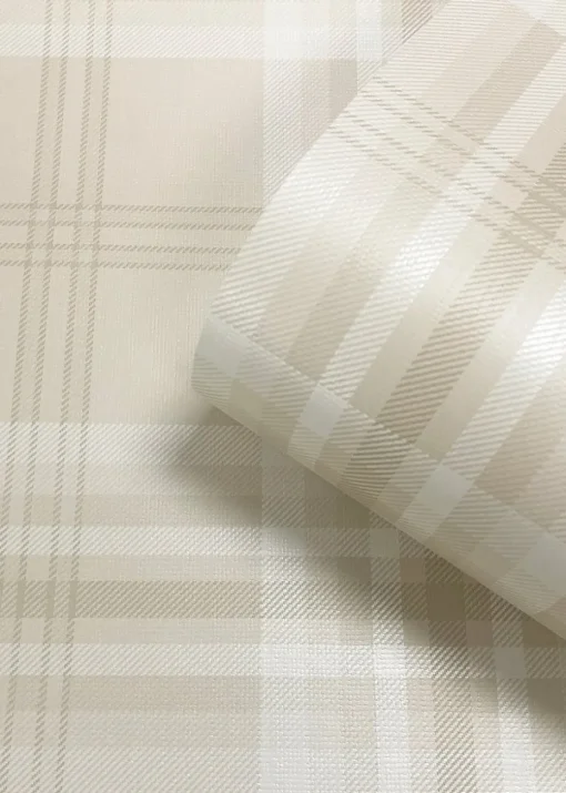 Catherine Lansfield Kelso Check Cream