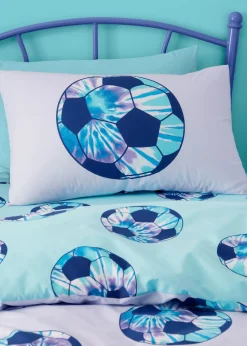 Catherine Lansfield Kids Tie Dye Football Reversible Duvet Cover Set