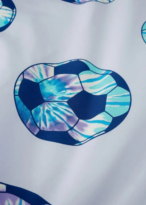 Catherine Lansfield Kids Tie Dye Football Reversible Duvet Cover Set