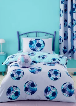 Catherine Lansfield Kids Tie Dye Football Shaped Cushion (24x24cm)