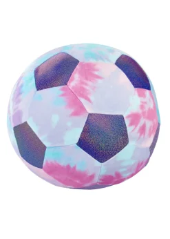 Catherine Lansfield Kids Tie Dye Football Shaped Cushion (24x24cm)