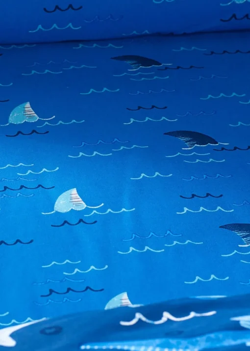 Catherine Lansfield Kids Blue Jawsome Shark Fitted Sheet