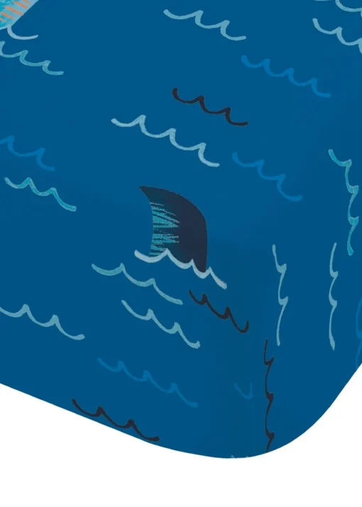 Catherine Lansfield Kids Blue Jawsome Shark Fitted Sheet