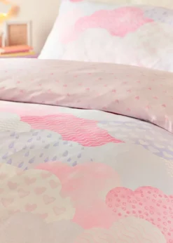 Catherine Lansfield Kids Soft as a Cloud Pink Pastel Duvet Cover Set