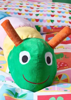 Catherine Lansfield Kids Bright Charlee Caterpillar 3D Shaped Cushion