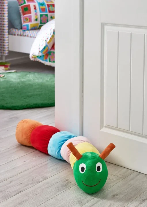 Catherine Lansfield Kids Bright Charlee Caterpillar 3D Shaped Cushion
