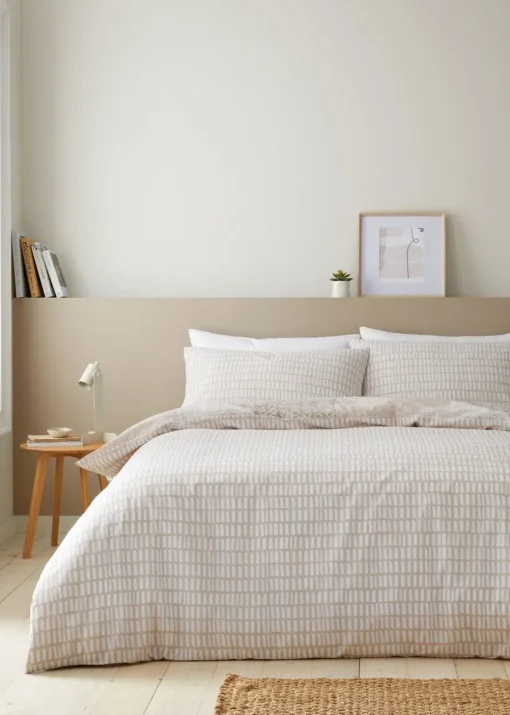 Catherine Lansfield Larsson Geo Reversible Duvet Cover Set