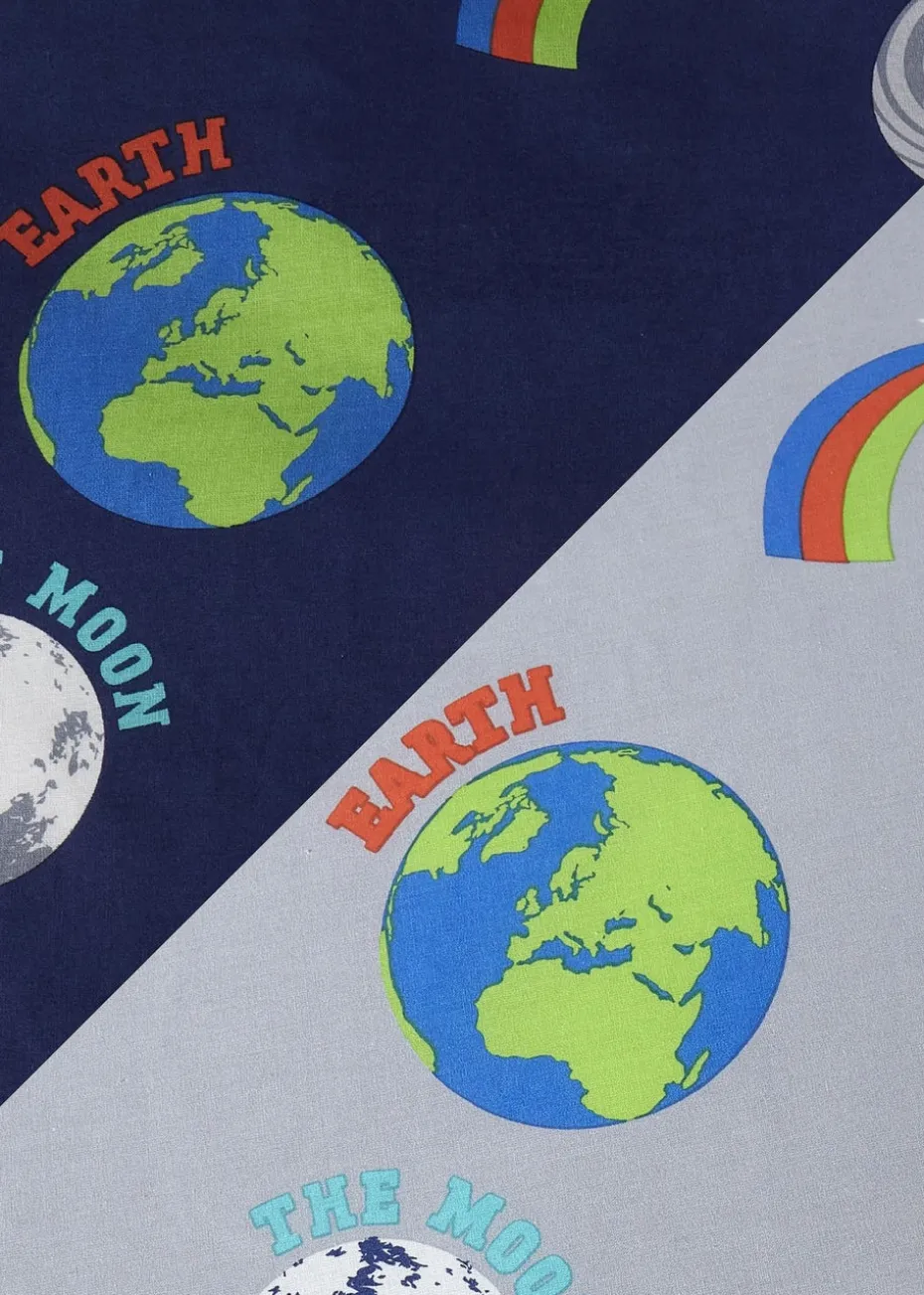 Catherine Lansfield Lost In Space Reversible Duvet Cover Set