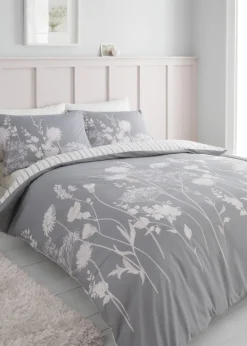 Catherine Lansfield Meadowsweet Floral Reversible Duvet Cover Set