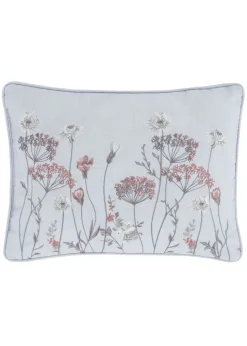 Catherine Lansfield Meadowsweet Floral Embroidered Cushion (30x40cm)