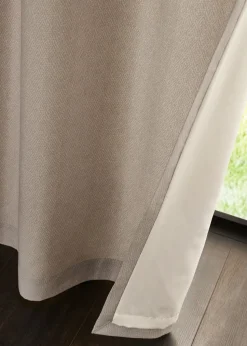 Catherine Lansfield Melville Lined Eyelet Curtains