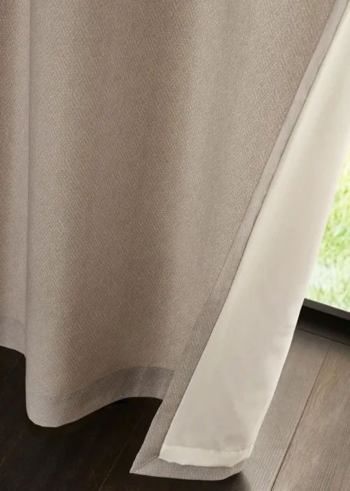 Catherine Lansfield Melville Lined Eyelet Curtains
