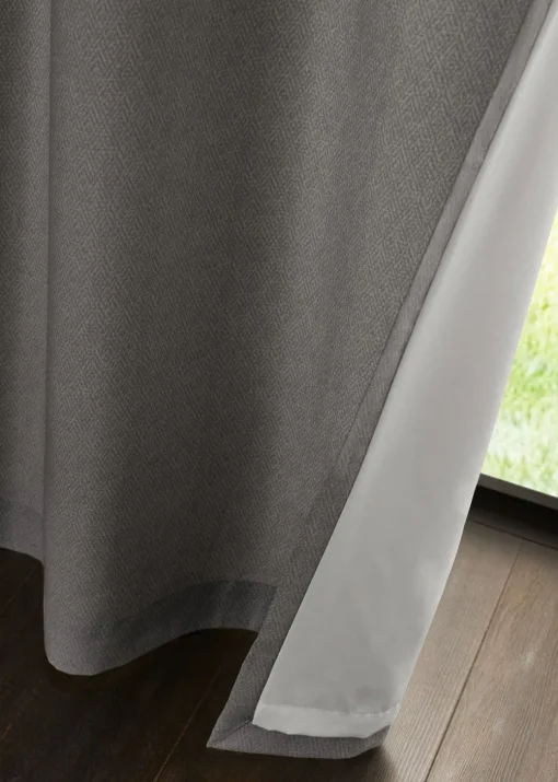 Catherine Lansfield Melville Lined Eyelet Curtains