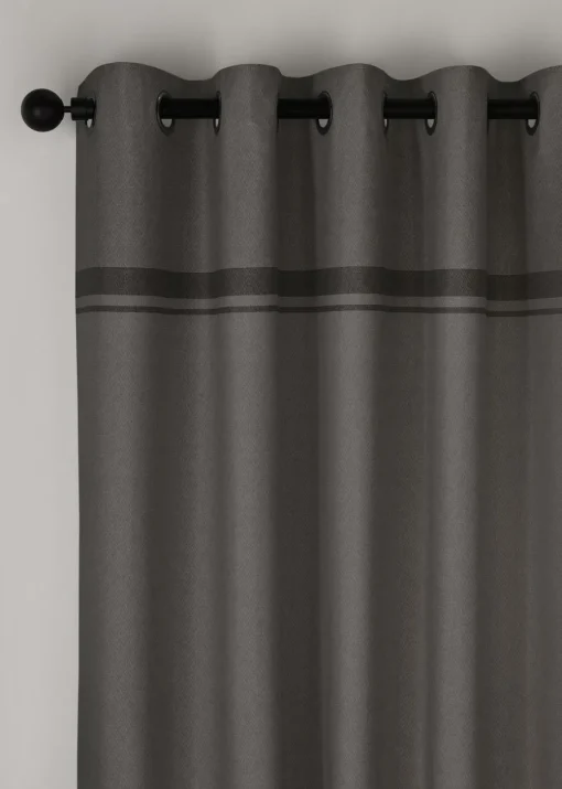 Catherine Lansfield Melville Lined Eyelet Curtains