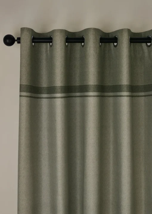 Catherine Lansfield Melville Lined Eyelet Curtains