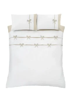 Catherine Lansfield Milo Bow Duvet Cover Set