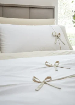 Catherine Lansfield Milo Bow Duvet Cover Set