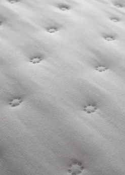 Catherine Lansfield Nori Silver Pinsonic Faux-Shearling Bedspread (220x230cm)