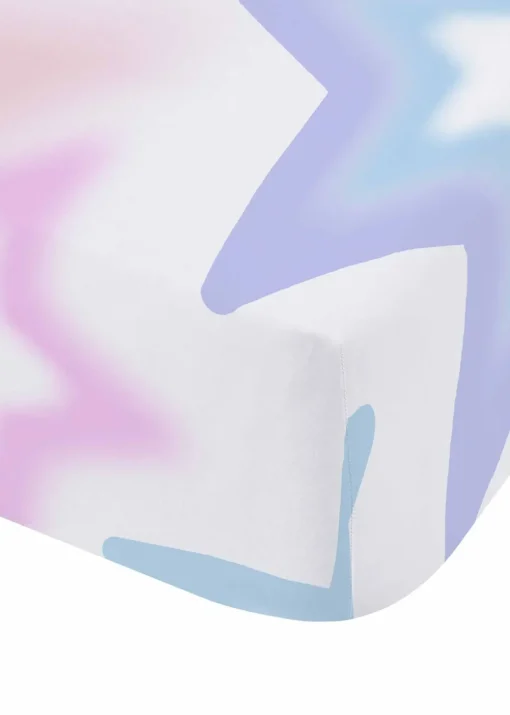 Catherine Lansfield Ombre Stars White Pastel Fitted Sheet