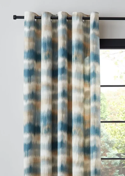Catherine Lansfield Ombre Texture Thermal Eyelet Curtains