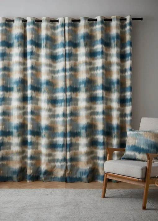 Catherine Lansfield Ombre Texture Thermal Eyelet Curtains