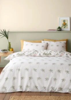 Catherine Lansfield Paradiso Palm Reversible Duvet Cover Set