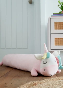 Catherine Lansfield Pink Cuddle Friends Unicorn 3D Cushion (90x15cm)