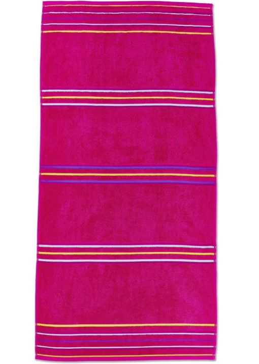 Catherine Lansfield Rainbow Cotton Beach Towel Pair